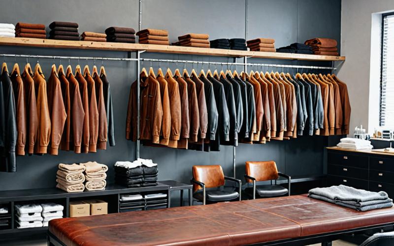Professional leather care facility and workspace